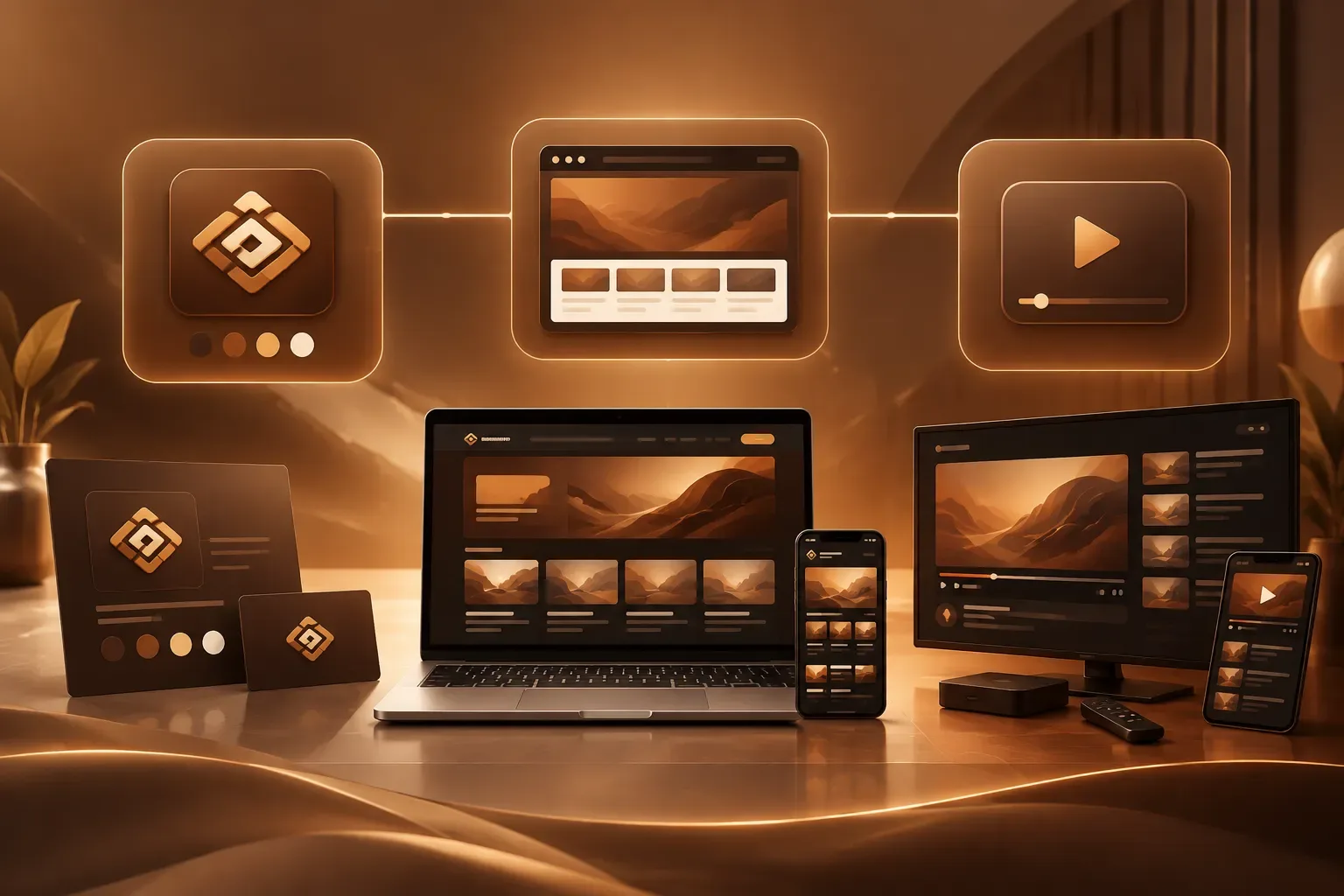 Minh họa trực quan về Phân biệt thương hiệu, website và tên kênh